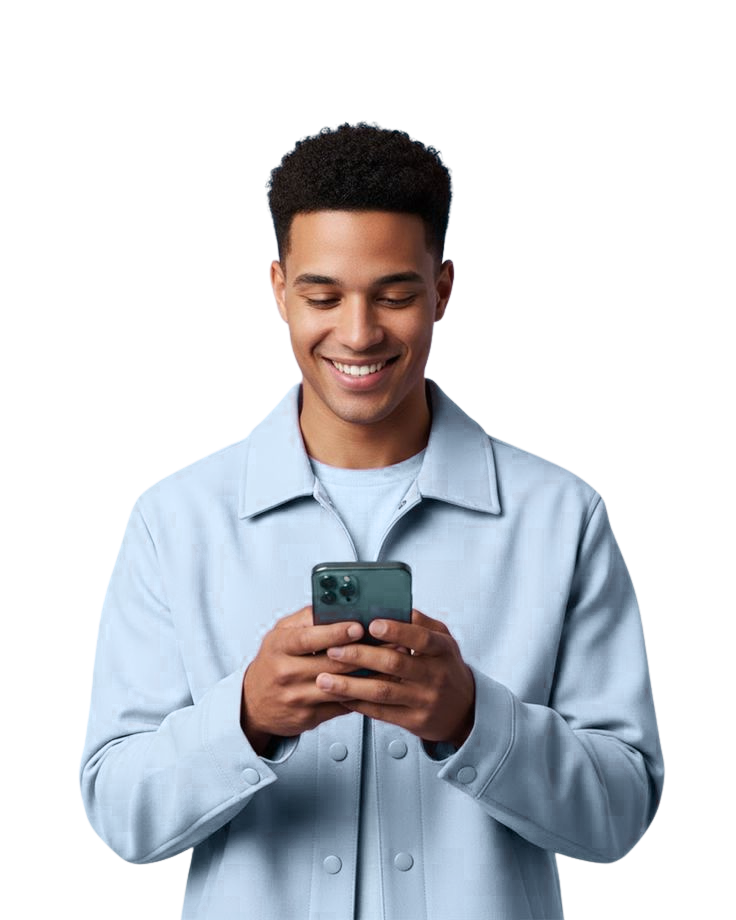 Smiling men newsletter